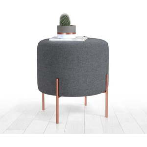 Tmavě šedý taburet Copper – Artie obraz