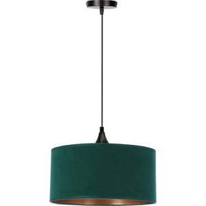 Závěsné svítidlo v petrolejové barvě s textilním stínidlem ø 30 cm Maloto – Candellux Lighting obraz