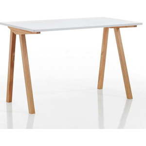 Pracovní stůl s bílou deskou 60x120 cm Mak – Tomasucci obraz