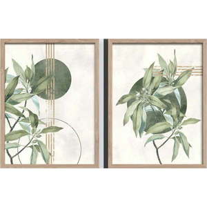 Obrazy v sadě 2 ks 30x40 cm Green – Styler obraz