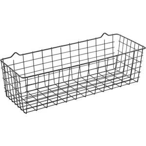 Černý nástěnný kuchyňský košík Metaltex Koala Lava obraz
