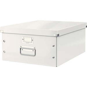 Bílý kartonový úložný box s víkem 37x48x20 cm Click&Store – Leitz obraz
