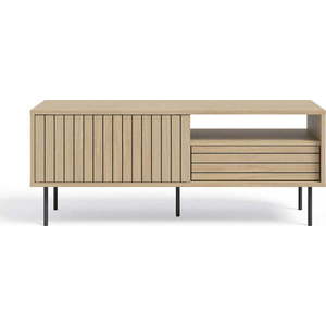 TV stolek v dekoru dubu v přírodní barvě 140x56 cm Trivia – TemaHome obraz
