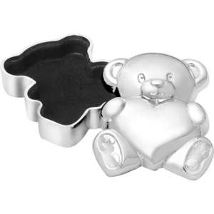 Kovová krabička na první zoubek 6x5x2 cm Bear with Heart – Zilverstad obraz