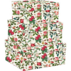 Dárkové krabice v sadě 3 ks Vintage Roses – Kartos obraz