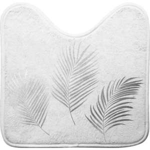 Bílá/ve stříbrné barvě WC koupelnová předložka 45x45 cm Orbella – douceur d'intérieur obraz