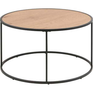 Černý kulatý konferenční stolek ø 80 cm Seaford - Actona obraz