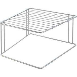 Ocelová přídavná polička ve stříbrné barvě 25x25 cm Boxe – Metaltex obraz