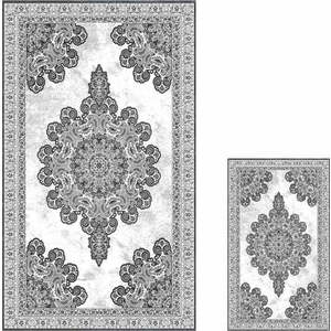 Šedé koupelnové předložky v sadě 2 ks 60x100 cm – Mila Home obraz