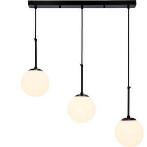 Černé závěsné svítidlo se skleněným stínidlem 15x67 cm Pompei – Candellux Lighting obraz