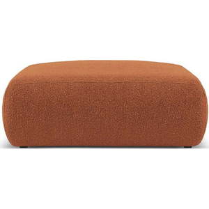 Hnědý taburet z textilie bouclé Molino – Micadoni Home obraz