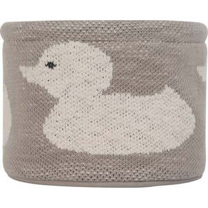 Béžový bavlněný organizér Kindsgut Duck, ø 16 cm obraz