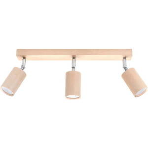 Dřevěné stropní svítidlo Nice Lamps Ludwik, délka 45 cm obraz