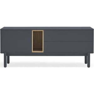 Tmavě šedý TV stolek 140x56 cm Corvo - Teulat obraz