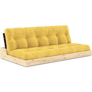 Žlutá manšestrová rozkládací pohovka 196 cm Base – Karup Design obraz