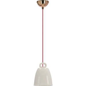 Bílé závěsné svítidlo s keramickým stínidlem Sewilla – Candellux Lighting obraz