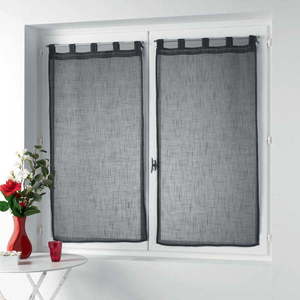 Antracitové záclony v sadě 2 ks 60x160 cm Zazy – douceur d'intérieur obraz