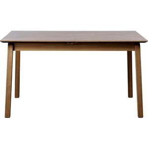 Hnědý rozkládací jídelní stůl s deskou v dubovém dekoru 95x200 cm Bari – Unique Furniture obraz