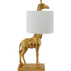 Stolní lampa ve zlaté barvě s textilním stínidlem (výška 70 cm) Silas – Bloomingville obraz