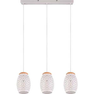 Bílé závěsné svítidlo ø 15 cm Bidar – Trio obraz