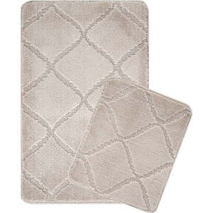 Světle hnědé koupelnové předložky v sadě 2 ks 50x80 cm Cizgili – Foutastic obraz