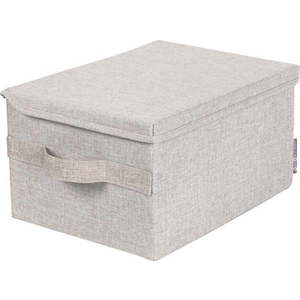 Béžový látkový úložný box s víkem 35x19x26 cm Soft Storage – Bigso Box of Sweden obraz