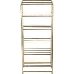 Kovový regál na víno ve zlaté barvě počet lahví 10 25x57x22, 5 cm Dual Floor – PT LIVING obraz