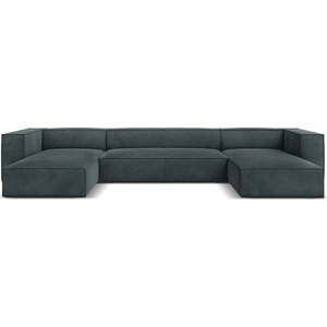 Rohová pohovka (do "U") v petrolejové/šedé barvě Madame – Windsor & Co Sofas obraz