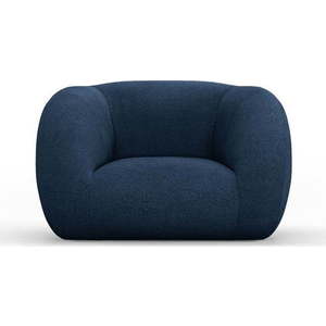 Modré křeslo z textilie bouclé Essen – Cosmopolitan Design obraz