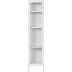 Bílá kovová vitrína 40x180 cm Brisbane – House Nordic obraz