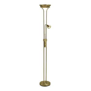 Stojací lampa ve zlaté barvě s kovovým stínidlem (výška 180 cm) Detroit – Markslöjd obraz