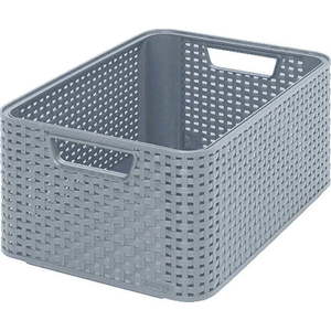 Šedý úložný košík Curver Style, 18 l obraz