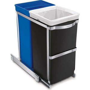 Plastový odpadkový koš 35 l Dual - simplehuman obraz