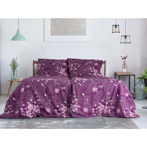 Fialové krepové povlečení na jednolůžko 140x200 cm Top Class – B.E.S. obraz