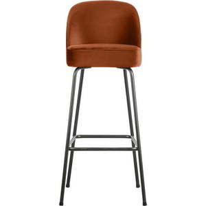 Sametová barová židle v cihlové barvě 103 cm Vogue – BePureHome obraz