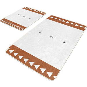 Bílé koupelnové předložky v sadě 2 ks 60x100 cm – Mila Home obraz