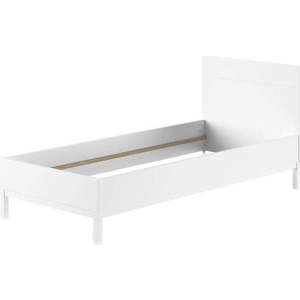 Bílá dětská postel z borovicového dřeva bez roštu 90x200 cm Eva – Vipack obraz
