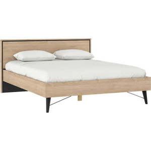 Dvoulůžková postel v dekoru dubu s roštem 160x200 cm v přírodní barvě Ry – Tvilum obraz