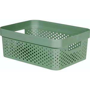 Zelený úložný košík Curver Infinity Dots, 11 l obraz