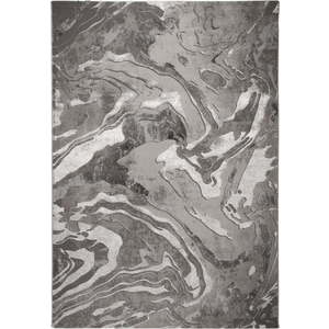 Koberec v šedo-stříbrné barvě 200x290 cm Marbled – Flair Rugs obraz