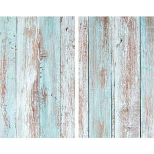 Kryty na sporák z tvrzeného skla v sadě 2 ks 52x30 cm Blue Wood – Allstar obraz