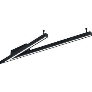 Černé LED stropní svítidlo s hlasovým ovládáním/s ovládáním pomocí mobilní aplikace s kovovým stínidlem 35x127.5 cm Cicanto – CINQUE obraz