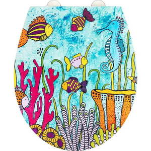 Záchodové prkénko s automatickým zavíráním 37 x 44, 5 cm Rollin'Art Ocean Life – Wenko obraz