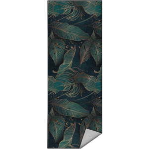 Pratelný běhoun v petrolejové barvě 80x200 cm Midnight Jungle – Mila Home obraz