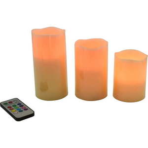 LED svíčky v sadě 3 ks (výška 10 cm) – Hilight obraz