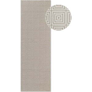 Béžovo-krémový běhoun 80x240 cm Perles Tourmaline – Elle Decoration obraz