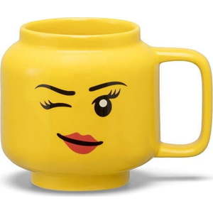 Žlutý keramický dětský hrnek 255 ml Head – LEGO® obraz