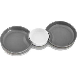 Set 3 servírovacích misek s podnosem Villa Altachiara Yin&Yang, 38 x 16, 5 cm obraz