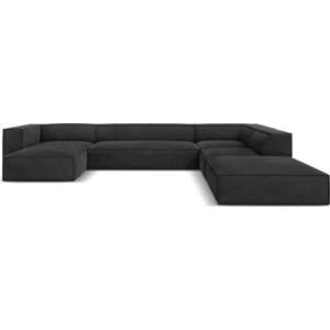 Tmavě šedá rohová pohovka (pravý roh) Madame – Windsor & Co Sofas obraz