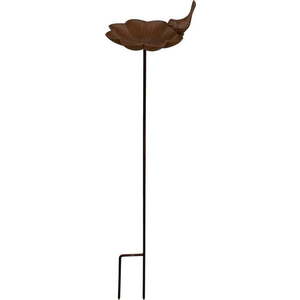 Litinové pítko pro ptáčky se zápichem Esschert Design, výška 91 cm obraz